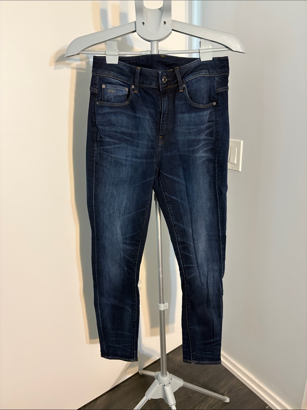 G-Star Women’s Skinny Jeans in Dark Blue Wash